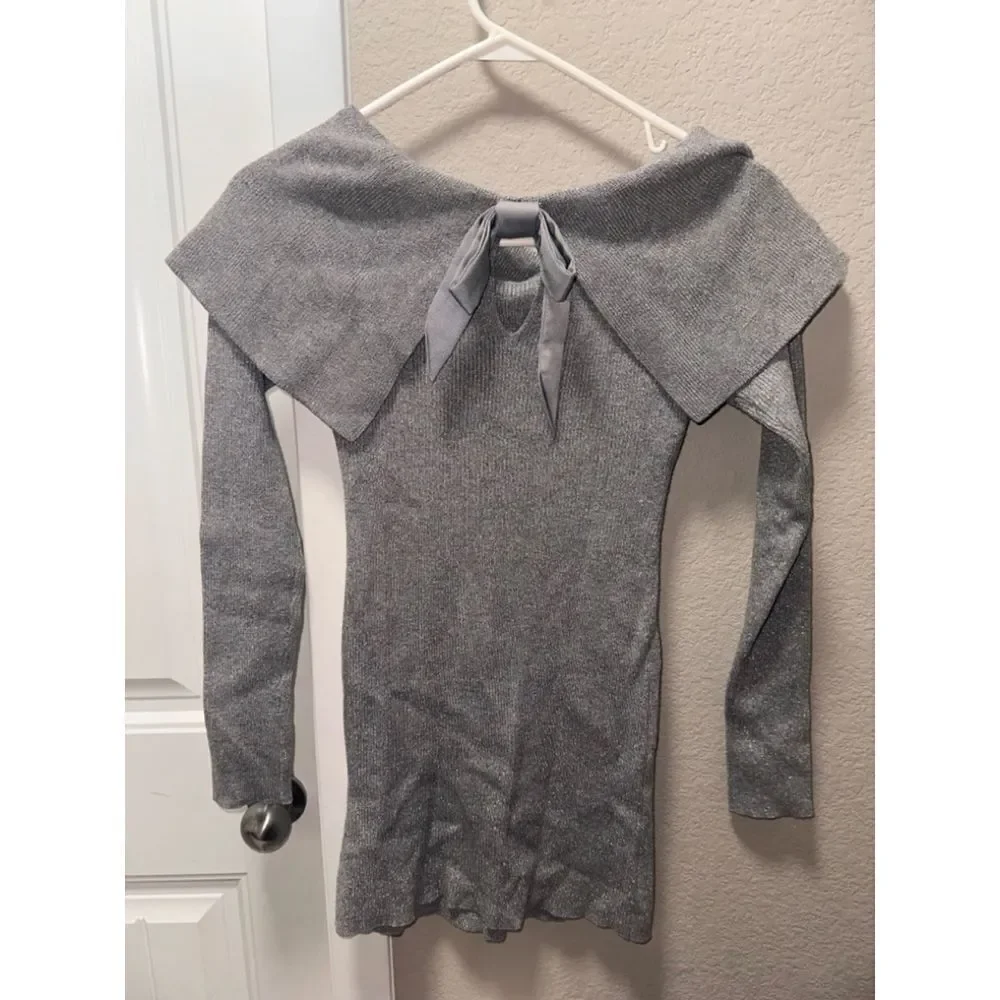 White House Black Market Bow Sweater